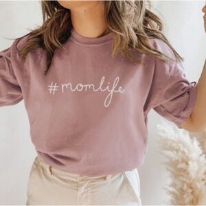 Hashtag Momlife Kids Shirt - Pink